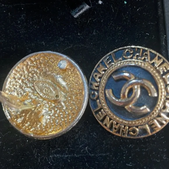 Authentic Chanel clip on earrings
